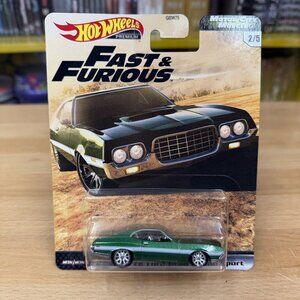 Hot Wheels Fast Furious 1972 Ford Gran Torino Sport New 2/5 Motor City Muscle